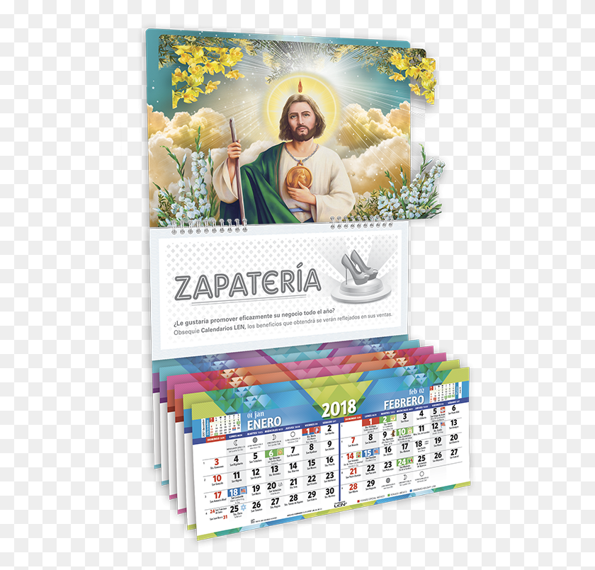 506x745 Calendario De Pared Con Efectos Especiales San Judas Calendarios De Con Efectos, Человек, Человек, Плакат Png Скачать
