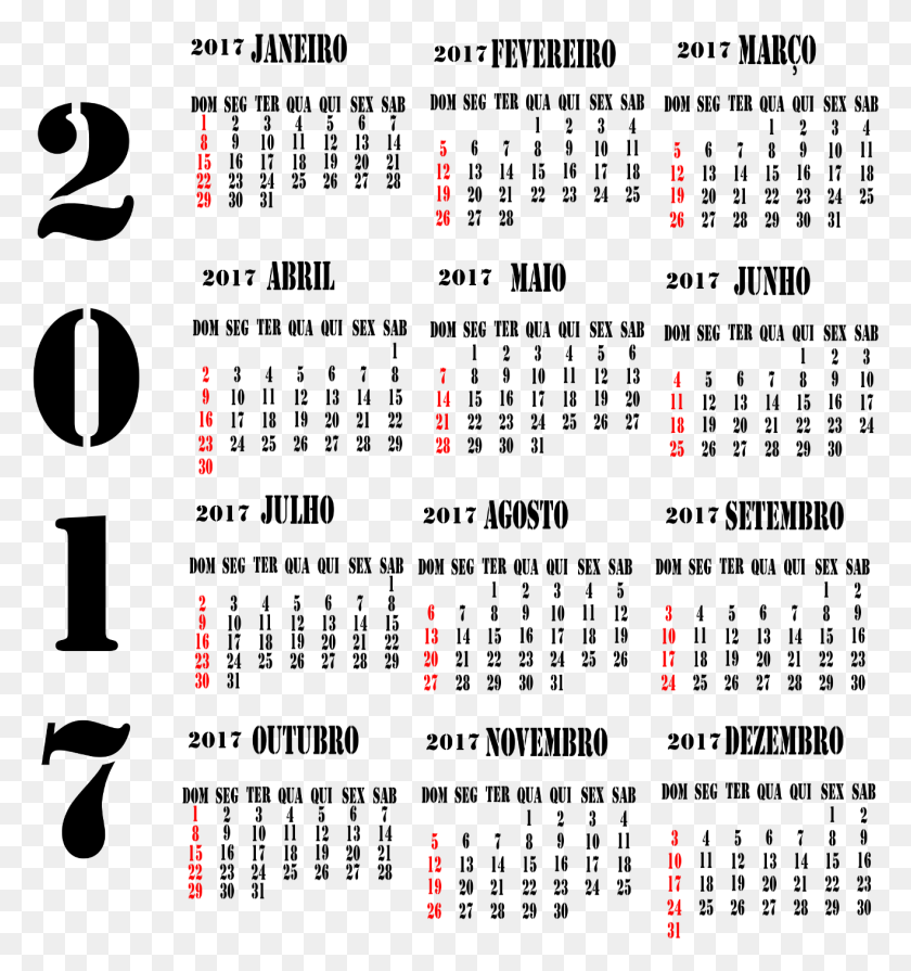 1318x1412 Calendrio 2017 1 Calendar 2018 Greeting Cards, Number, Symbol, Text HD PNG Download