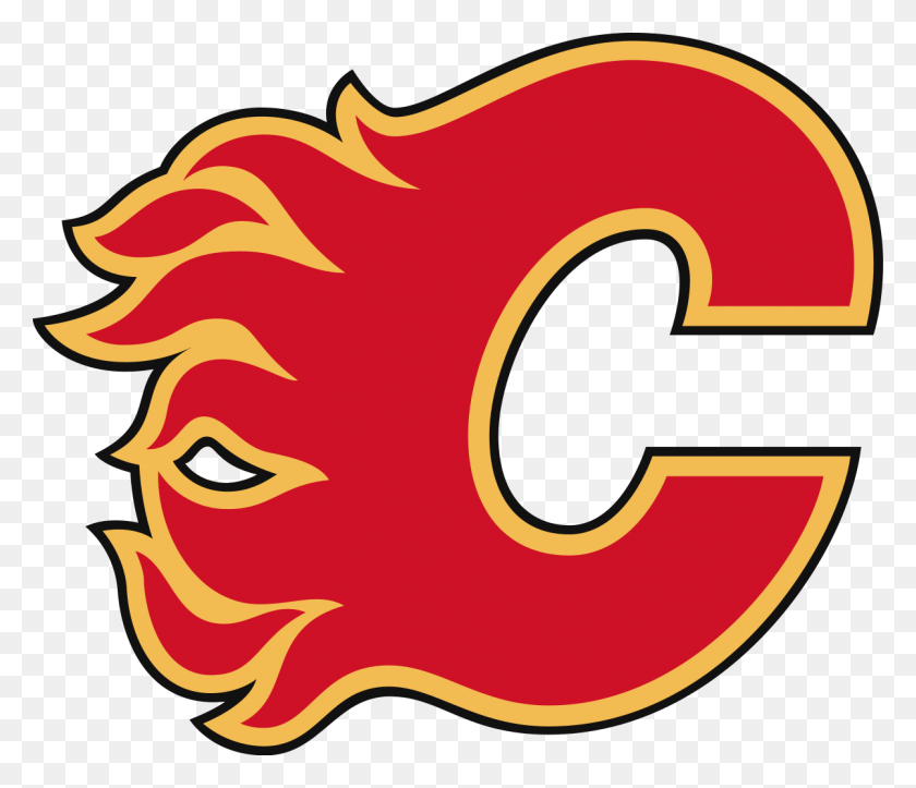 1203x1024 Calgary Flames Logo, Cow, Cattle, Mammal HD PNG Download