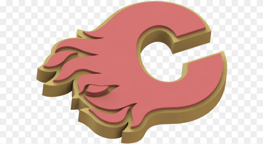 614x461 Calgary Flames Logo 3d Print 3d Printing, Text Clipart PNG
