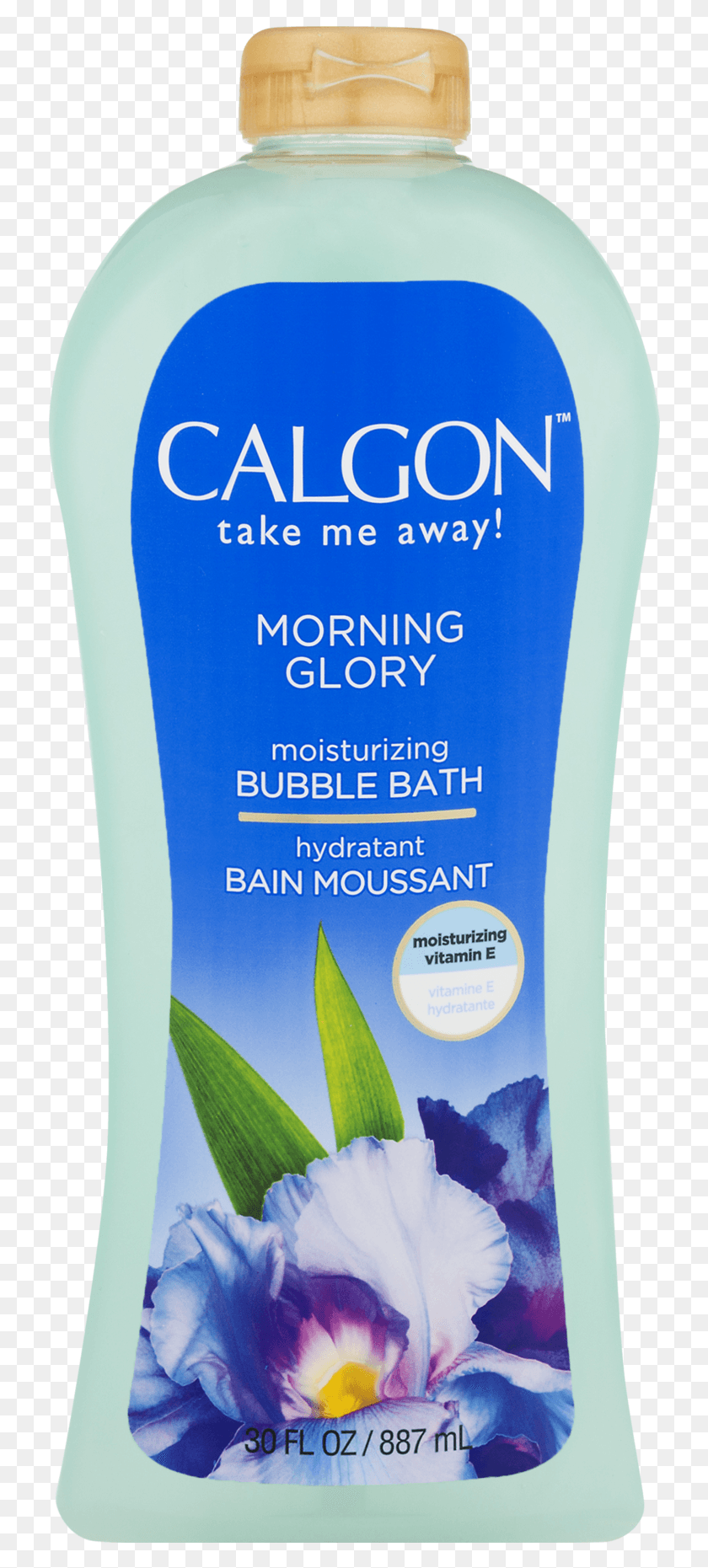 726x1801 Calgon Morning Glory Moisturizing Bubble Bath 30 Fl Calgon, Бутылка, Шампунь, Косметика Hd Png Скачать