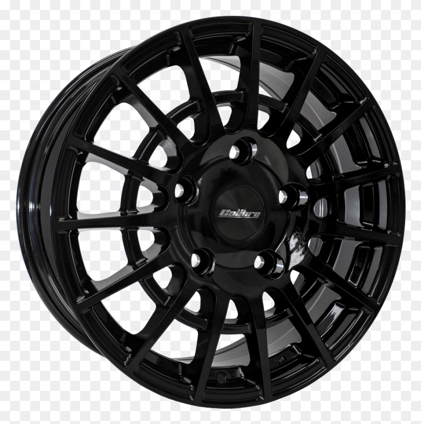 887x894 Calibre T Sport Commercial Van Alloy Wheel Gloss Black Alloy Wheels Ford Transit Custom, Tire, Machine, Car Wheel HD PNG Download