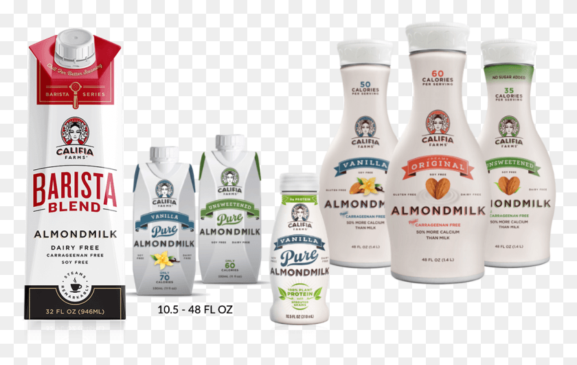 1121x678 Califia Farms Barista Blend Dairy Free Almondmilk Size Califia Barista Blend Pure Almondmilk 32 Oz Cartons, Bottle, Cosmetics, Sunscreen HD PNG Download