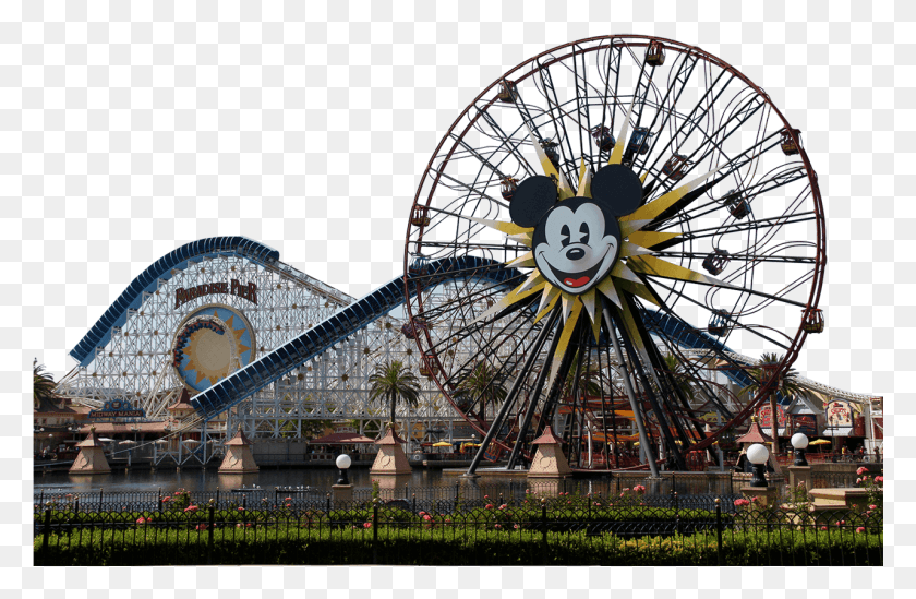 1281x804 California Adventure, Amusement Park, Ferris Wheel, Theme Park HD PNG Download