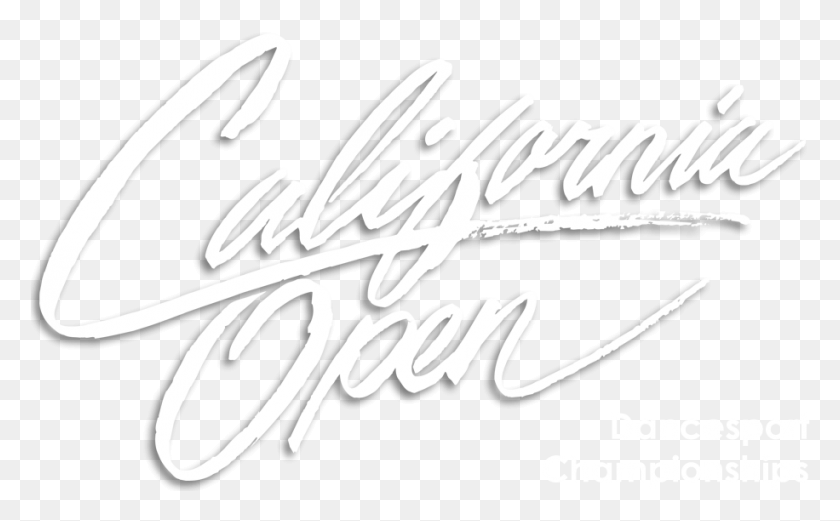 916x542 California Open Dancesport, Text, Handwriting, Calligraphy HD PNG Download