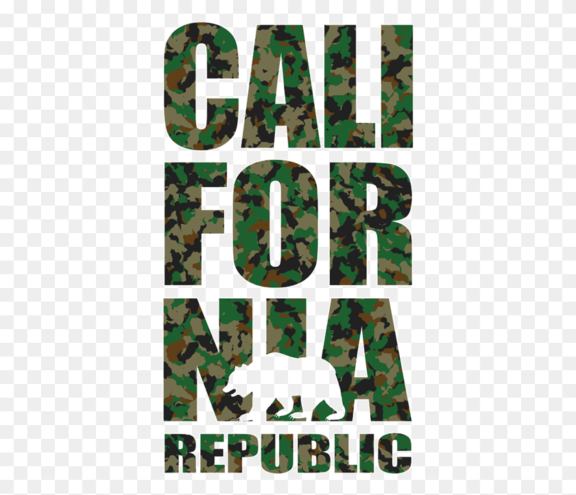 367x662 California Republic Camouflage, Poster, Advertisement, Military Uniform HD PNG Download