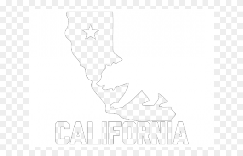 640x480 Контур Штата Калифорния С Медведем, Плакат, Реклама, Символ Hd Png Скачать