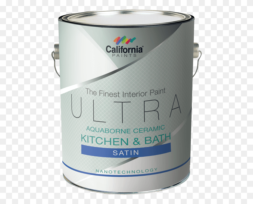500x617 California Ultra Kitchen Amp Bath Nano Ceramic Satin Smooth Paint, Paint Container, Tin, Aluminium HD PNG Download