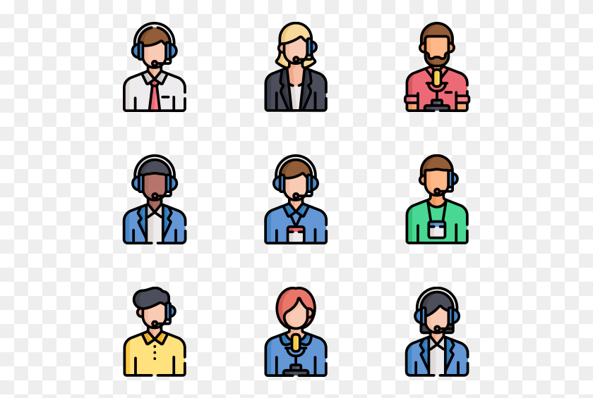 495x505 Call Center Avatars Cartoon, Person, Crowd, Judge HD PNG Download