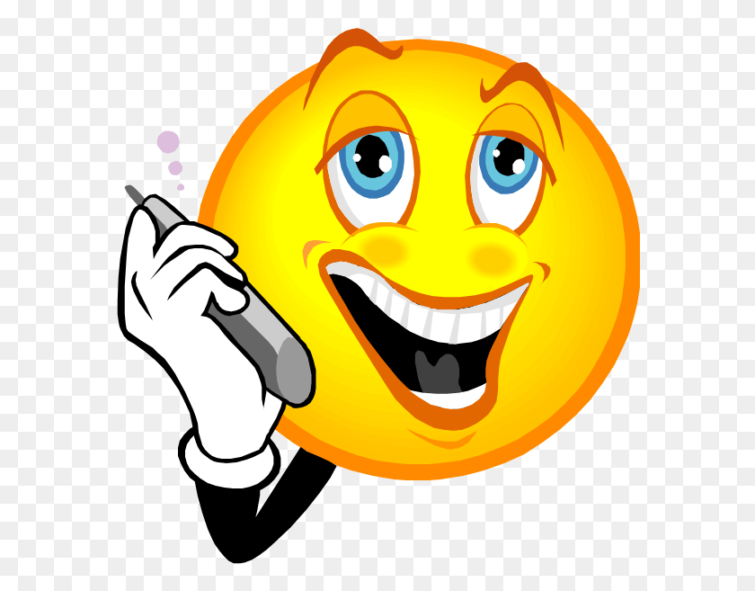 585x597 Call Duration Summaries Crazy Face Emoticon Facebook Smiley Face On The Phone, Plant, Graphics HD PNG Download