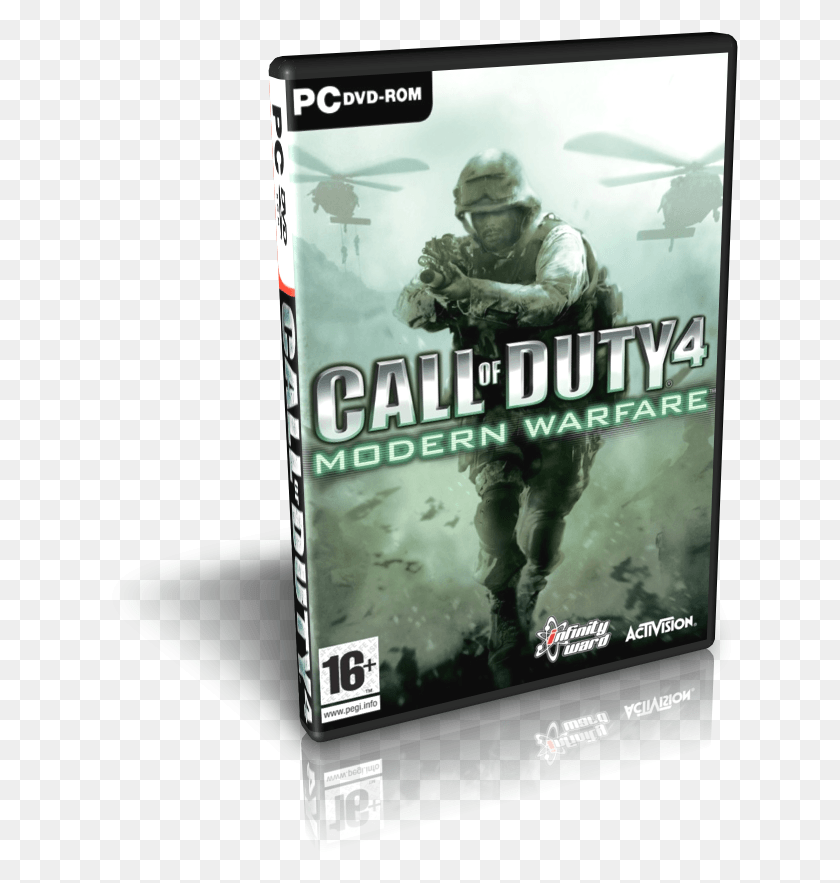 636x823 Descargar Png Call Of Duty 4 Modern Warfare, Cartel, Anuncio, Persona Hd Png