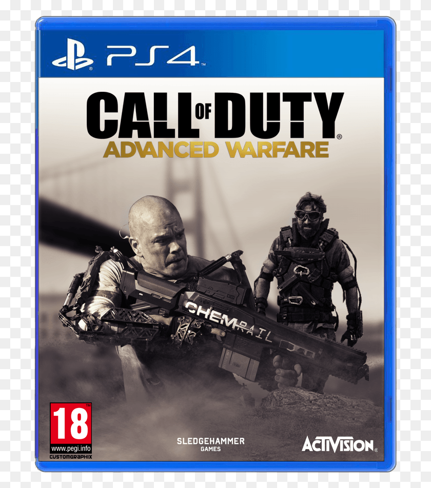 707x892 Call Of Duty Advanced Warfare Box Art, Person, Human, Poster HD PNG Download