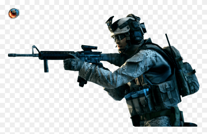 819x512 Call Of Duty Battlefield 3 Wallpaper, Helmet, Clothing, Apparel HD PNG Download