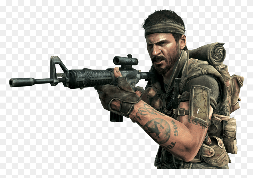 1600x1088 Descargar Png Call Of Duty Black Ops File, Call Of Duty Player, Persona, Humano, Arma Hd Png