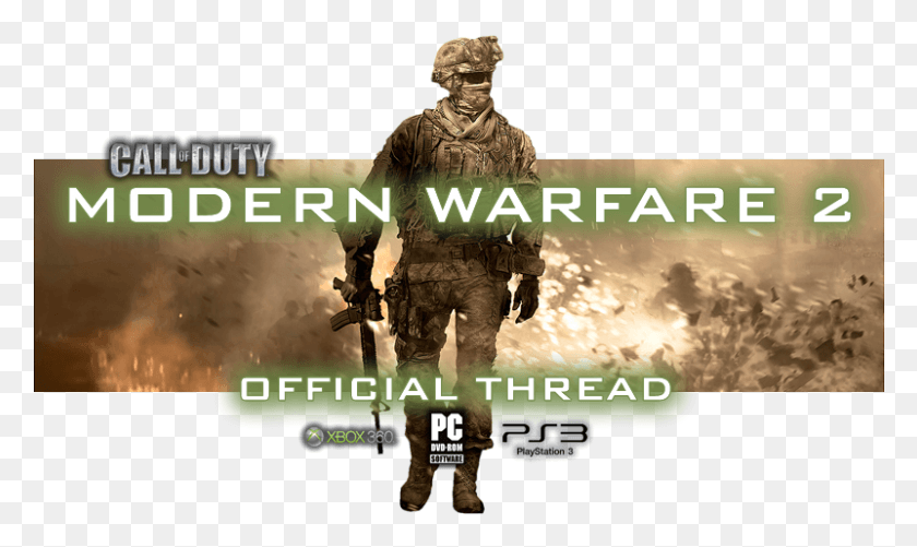 801x453 Call Of Duty Call Of Duty Modern Warfare, Person, Human, Poster HD PNG Download