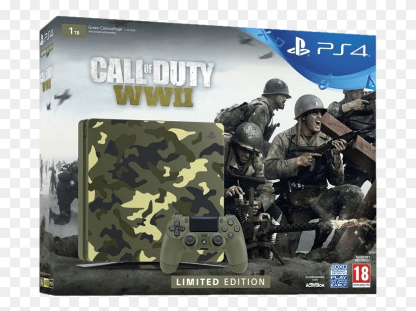 683x568 Call Of Duty Ww2 Limited Edition, Person, Human, Military Uniform HD PNG Download