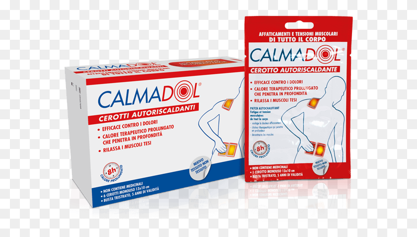 584x417 Calmadol Self Heating Patch Bandage Montefarmaco Calmadol, First Aid HD PNG Download