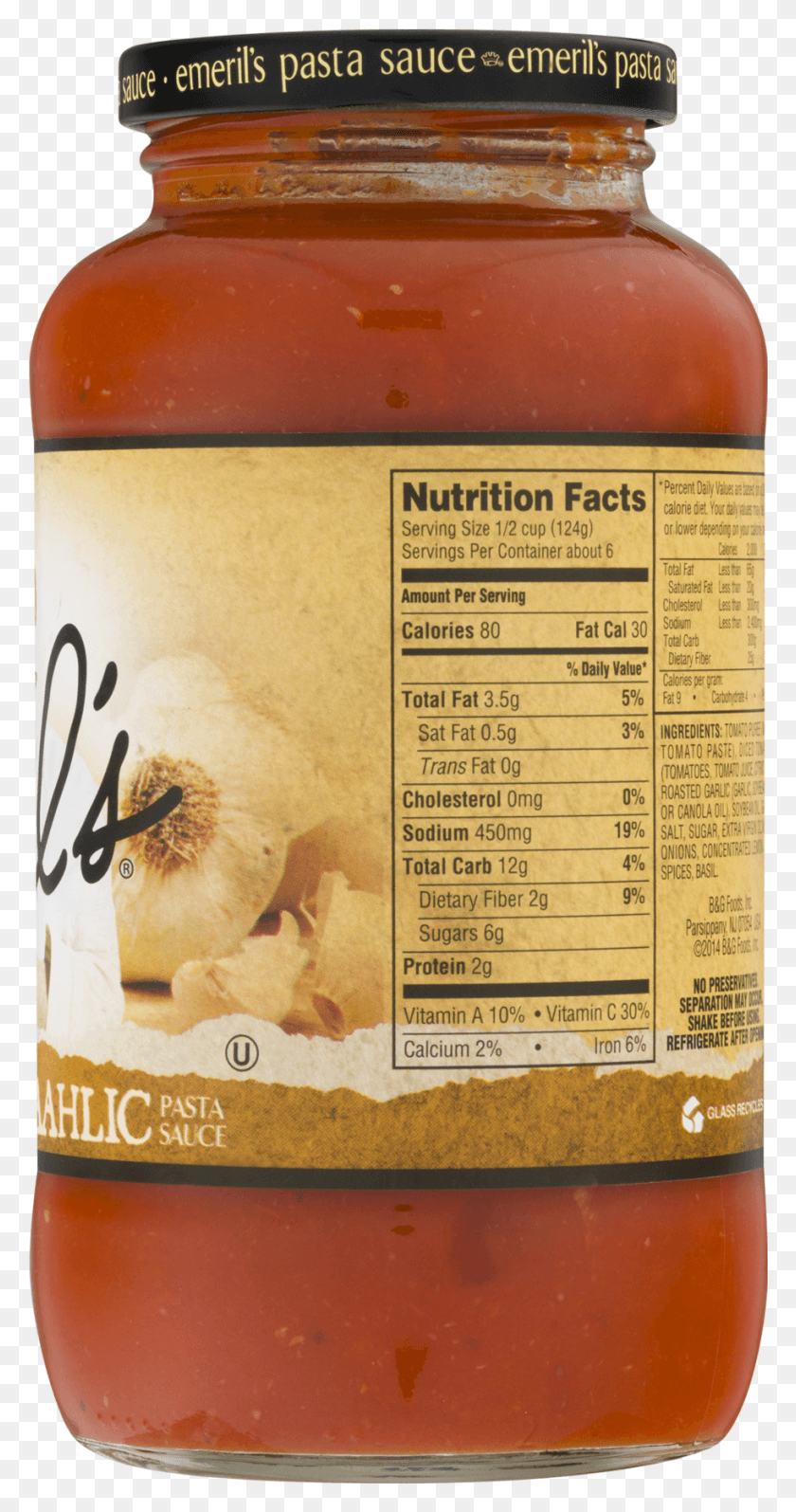 915x1801 Calories Onion Garlic Pasta Sauce, Label, Text, Plant HD PNG Download
