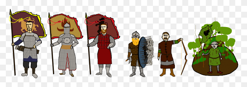2385x723 Calradian Flag Bearers Mount Amp Blade Know Your Meme Cartoon, Person, Human HD PNG Download