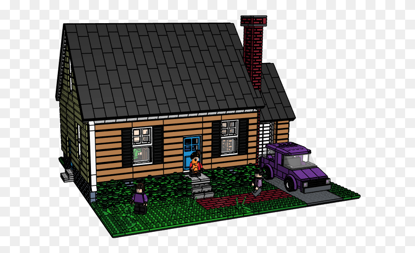 620x454 Calvin And Hobbes Residence Log Cabin, Housing, Building, House HD PNG Download