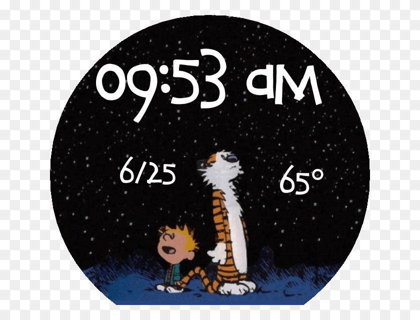 640x580 Calvin And Hobbes Stars, Disk, Dvd, Text HD PNG Download