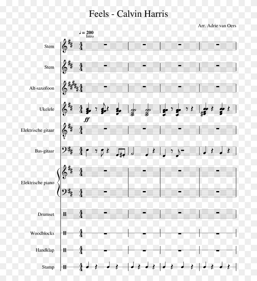 710x858 Calvin Harris Sheet Music For Piano Voice Alto Saxophone Paper, Gray, World Of Warcraft HD PNG Download