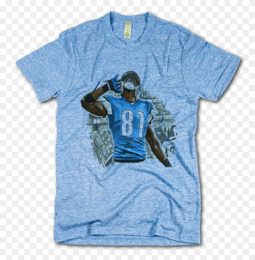 1971x2012 Calvin Johnson From 500 Level Active Shirt HD PNG Download