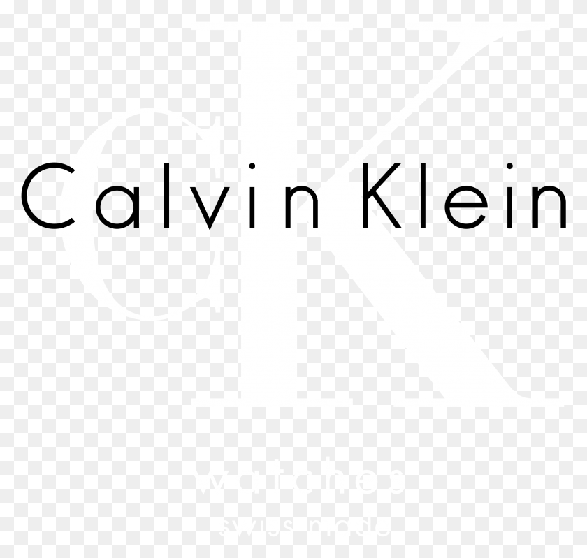 1998x1895 Calvin Klein Watches Logo Black And White Black And White, Symbol, Text, Label HD PNG Download
