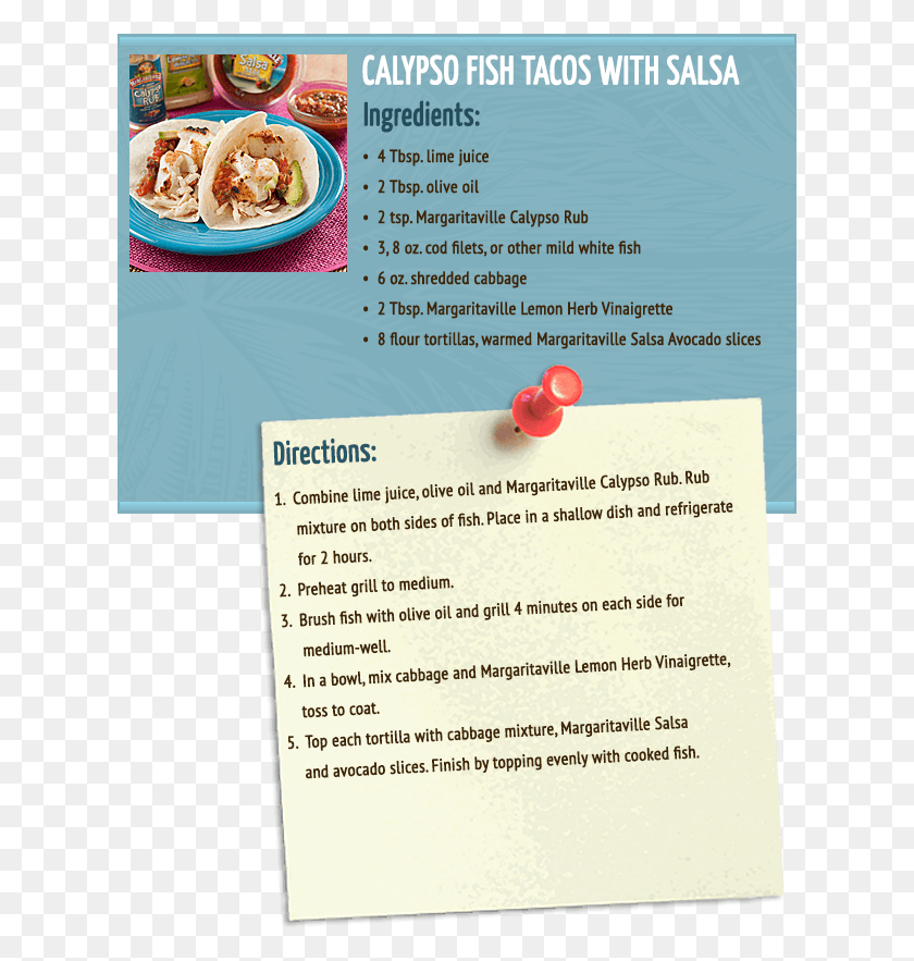 625x823 Calypso Fish Tacos Funnel Cake, Flyer, Poster, Paper HD PNG Download