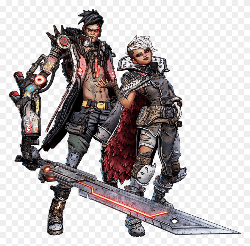 961x947 Calypso Twins Official Render Thoughts Borderlands 3 Calypso Twins, Person, Human, Samurai HD PNG Download