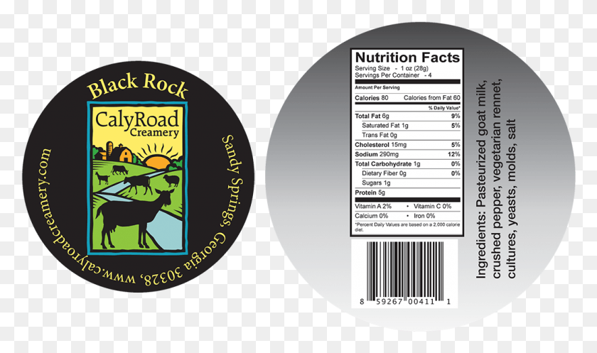 1048x588 Calyroad Creamery Black Rock Cheese Labels Этикетка, Текст, Наклейка, Лошадь Png Скачать