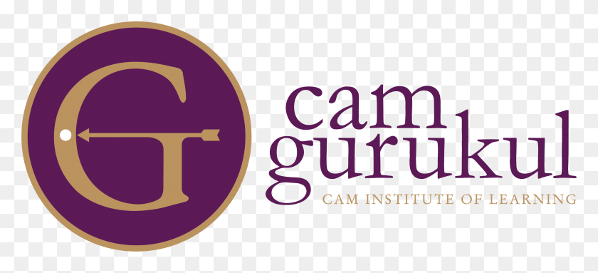 3147x1305 Cam Gurukul Logo Sign, Label, Text, Purple HD PNG Download