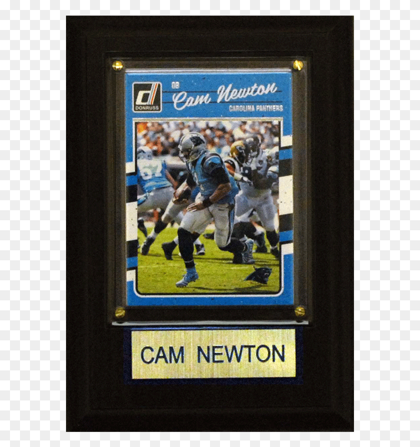 577x833 Cam Newton 4 X 6 Player Plaque Player, Плакат, Реклама, Шлем Hd Png Скачать