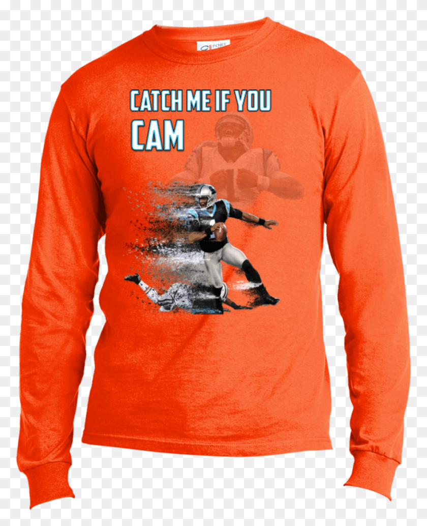 919x1148 Cam Newton Panthers Custom Designed Fan Long Sleeve Long Sleeved T Shirt, Clothing, Apparel, Long Sleeve HD PNG Download