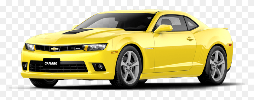 961x334 Camaro Lateral 2015 Yellow Convertible Camaro Rs, Car, Vehicle, Transportation HD PNG Download