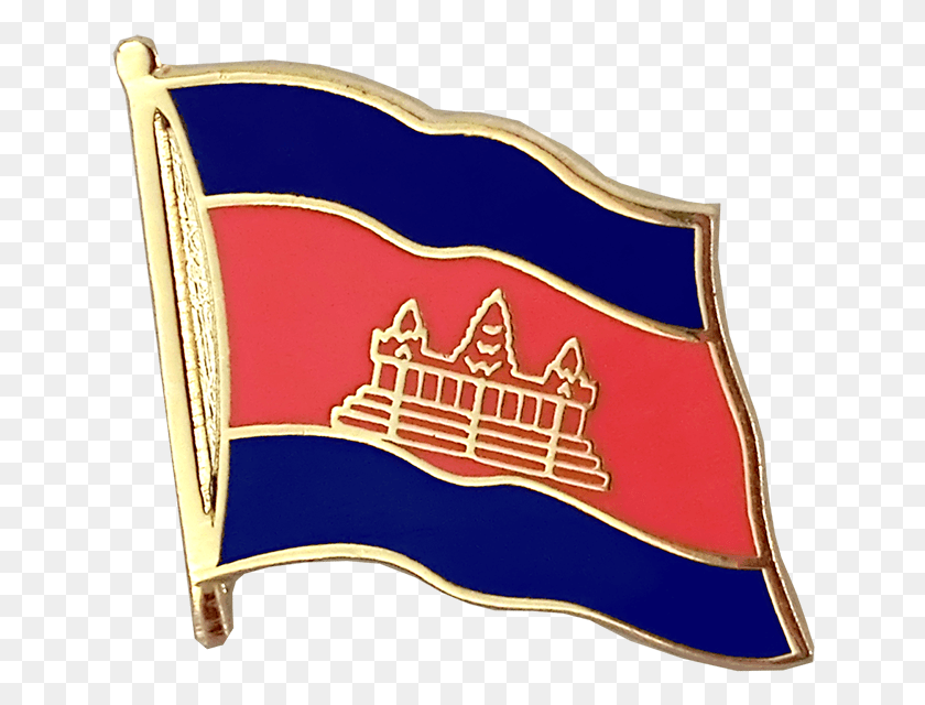 640x580 Bandera De Camboya Pin De Solapa Bandera, Símbolo, Emblema, Logotipo Hd Png
