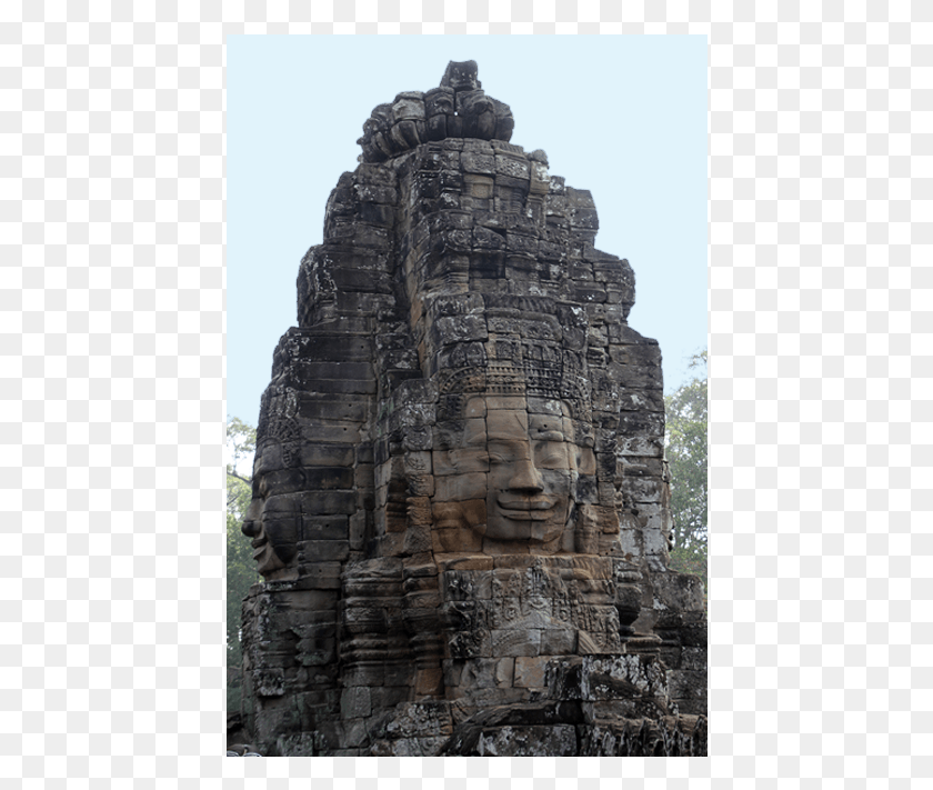 434x651 Camboya Siem Reap Bayon Capital De Angkor Thom Angkor Thom, Al Aire Libre, La Naturaleza, Arqueología Hd Png