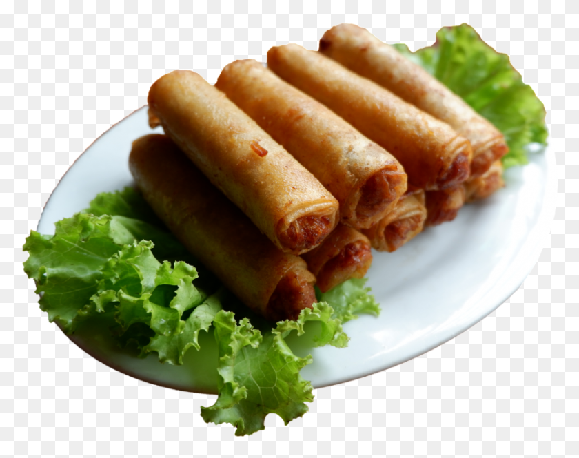 850x660 Cambodian Muslim Restaurant Fish Roll Nem Rn, Food, Hot Dog, Dish HD PNG Download