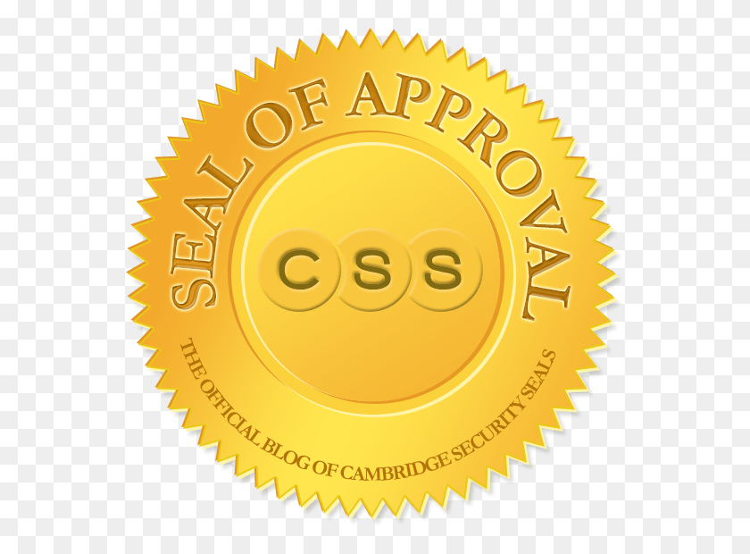 559x560 Cambridge Security Seals39 Blog Seal Of Approval Provides Guarantee Seal, Gold, Gold Medal, Trophy HD PNG Download