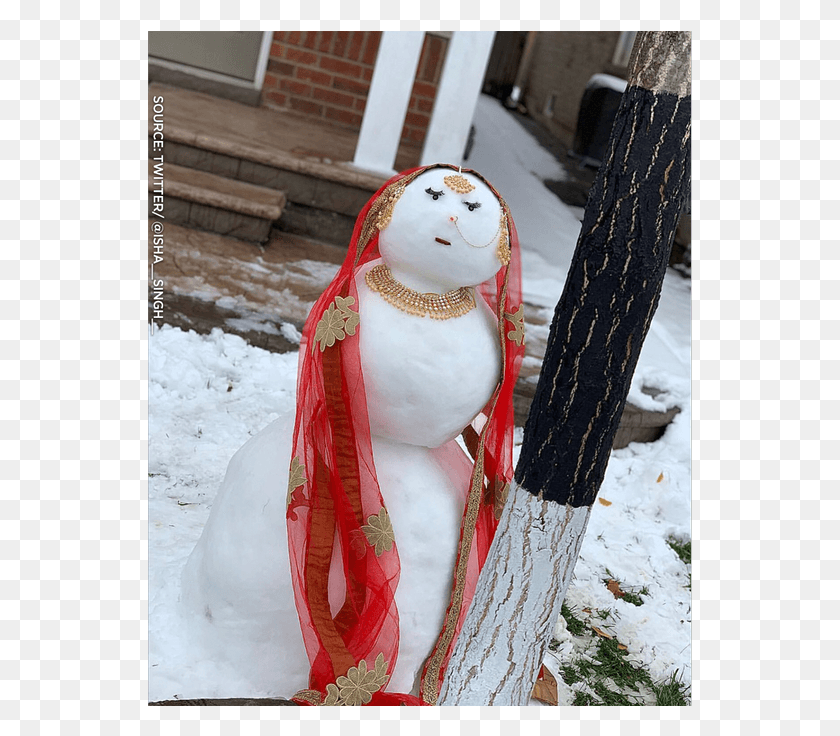 549x676 Came From India To Brampton Who39s Fully Embracing Indian Snow Woman, Nature, Outdoors, Winter HD PNG Download