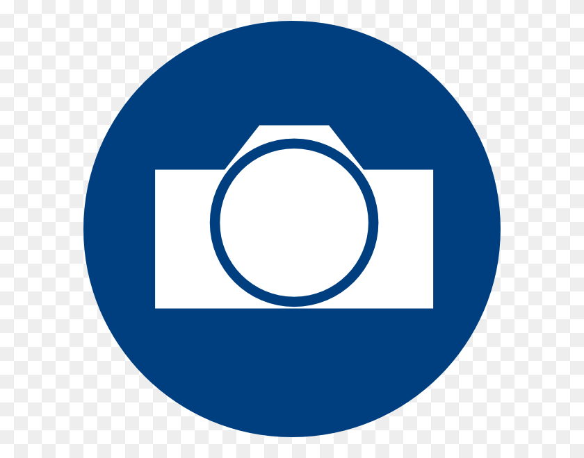 600x600 Camera Logo Blue Circle Logo Email Icon Blue, Symbol, Trademark, Label HD PNG Download