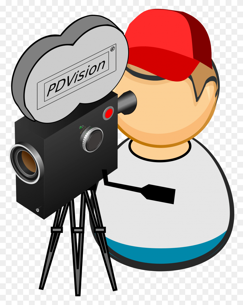 1779x2271 Camera Man Vector Clipart Image Camera Cinema Gif, Tripod, Power Drill, Tool HD PNG Download