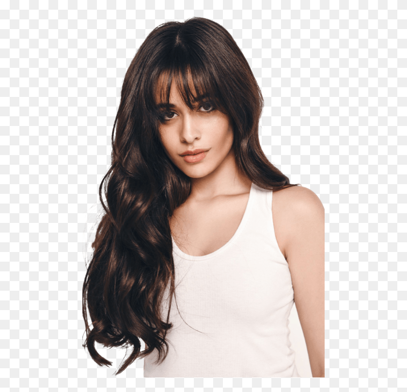 500x749 Camila Cabello Bangs Hairstyle, Face, Person, Human HD PNG Download