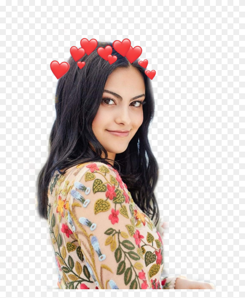 1024x1264 Camila Mendes With Flowers, Face, Person, Human HD PNG Download