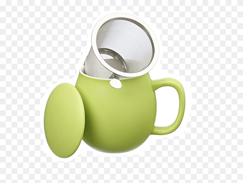 567x571 Camilla Tea Mug With Lid And Stainless Steel Infuser Mug, Jug, Pottery, Jar HD PNG Download
