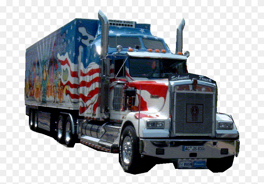 686x525 Descargar Png Camion Americain Beau Camion, Camión, Vehículo, Transporte Hd Png