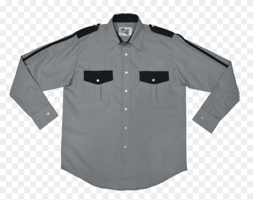 995x768 Descargar Png Camisa Gris Perla Co Uniforme De Seguridad Privada De Vestir, Clothing, Apparel, Shirt Hd Png