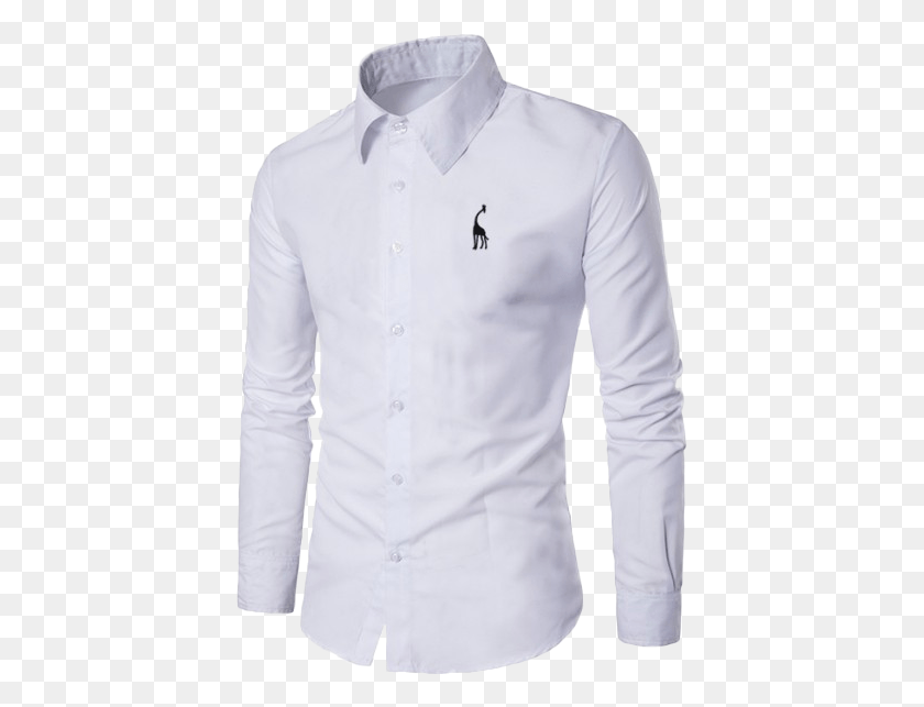 411x583 Camisa Slim Fit Ug Camisa Social Branca, Clothing, Apparel, Shirt HD PNG Download