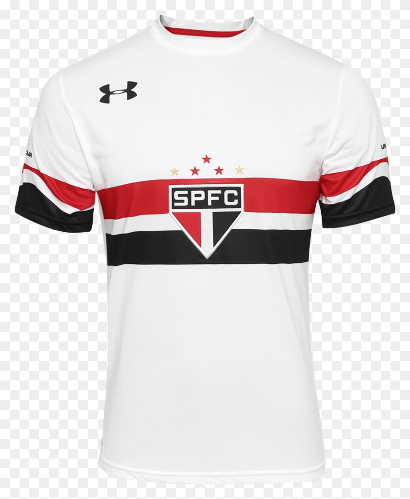 1295x1600 Camisa Under Armour So Paulo 2015 Performance Sao Paulo Fc Shirt, Clothing, Apparel, Jersey Hd Png