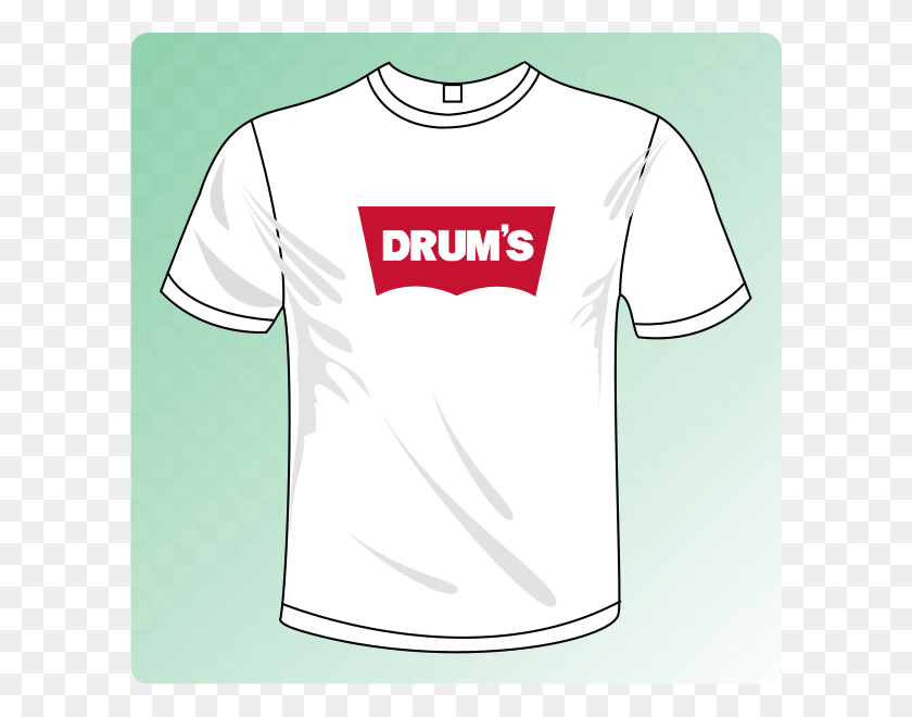 600x600 Descargar Png / Camiseta Blanca Drums Active Shirt, Ropa, Vestimenta, Camiseta Hd Png